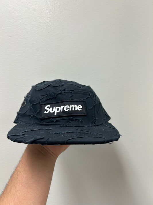 New Supreme Layered Black Camp Cap