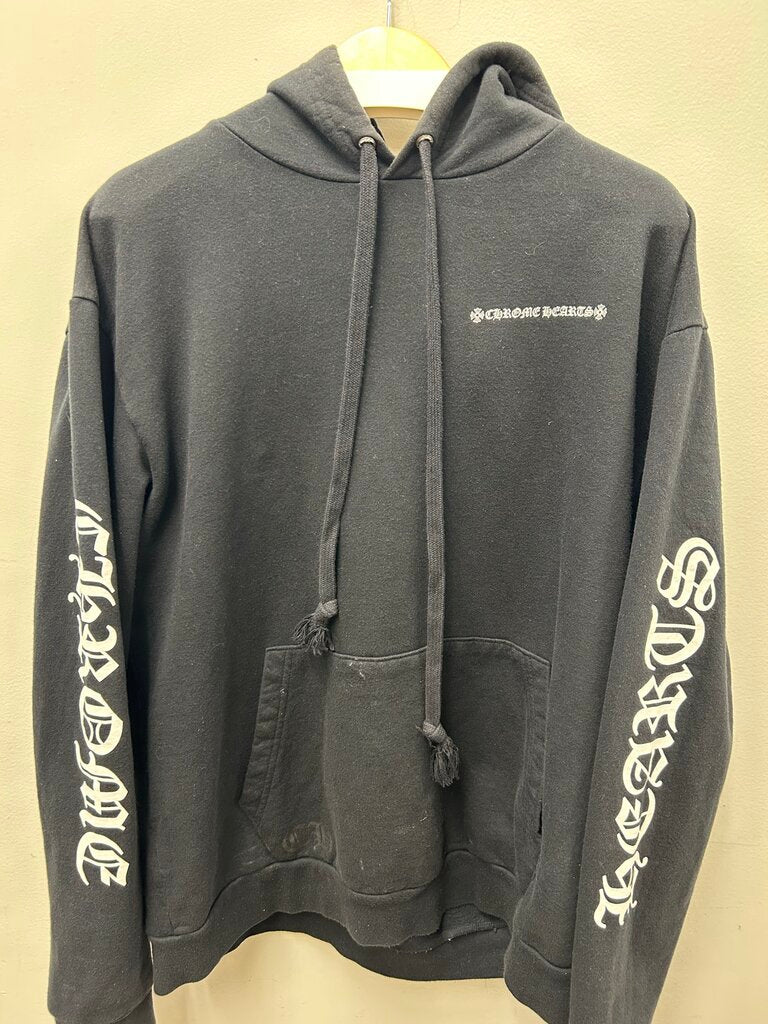 Preowned Chrome Hearts Black Pullover Hoodie sz.M