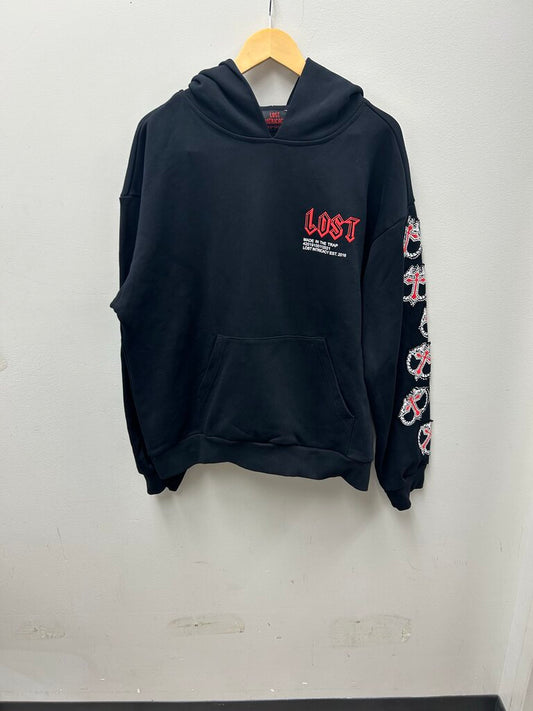 New Lost Black Red Hoodie Size XXL