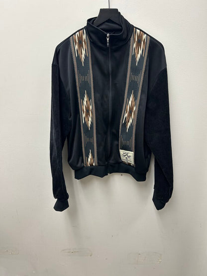Preowned Kapital Black Brown Aztec Zip Jacket Size 3