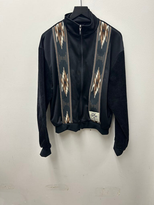 Preowned Kapital Black Brown Aztec Zip Jacket Size 3