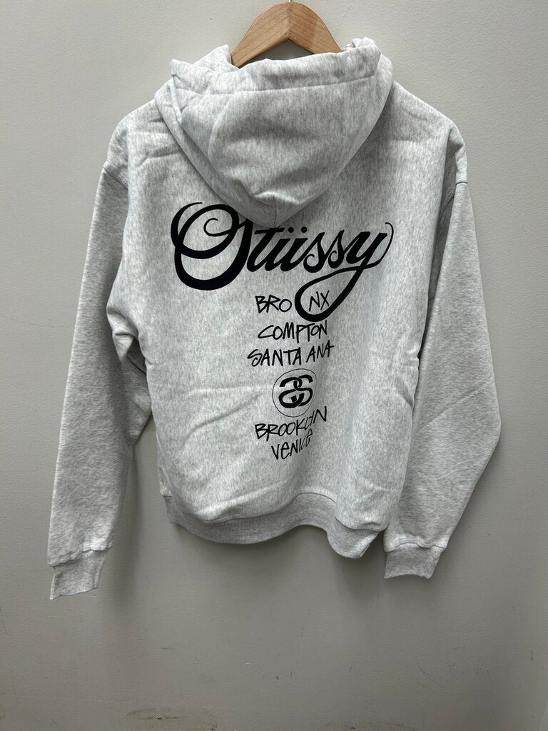 New Stussy Grey Hoodie Size Small