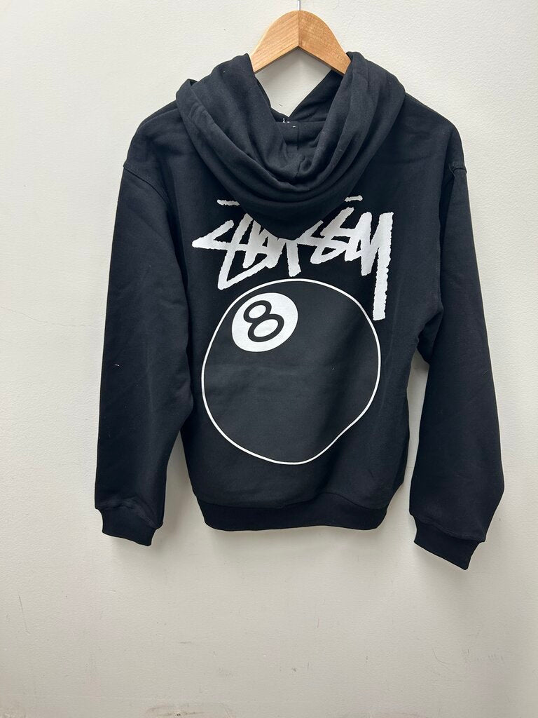 New Stussy Black 8 Ball Hoodie Size Small