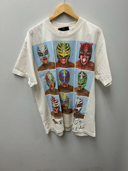 New Hellstar Rey Mysterio Cream Tee Size Large