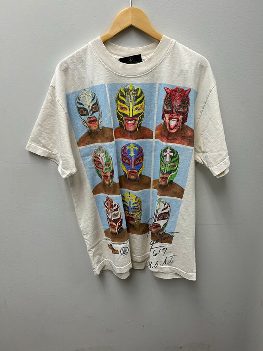 New Hellstar Rey Mysterio Cream Tee Size Large