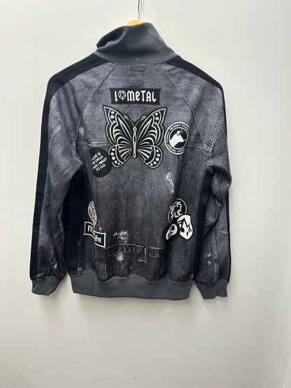 New Needles Denim Black Jacket Size Medium