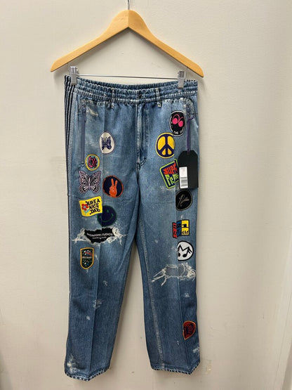 New Needles Denim Blue Track Pants Size Medium