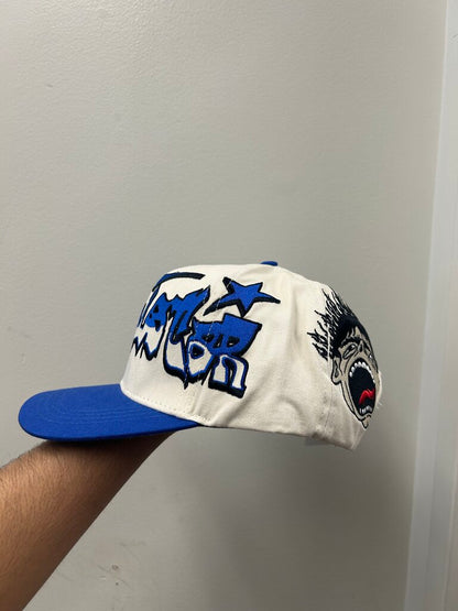New Hellstar Cream Blue Snapback