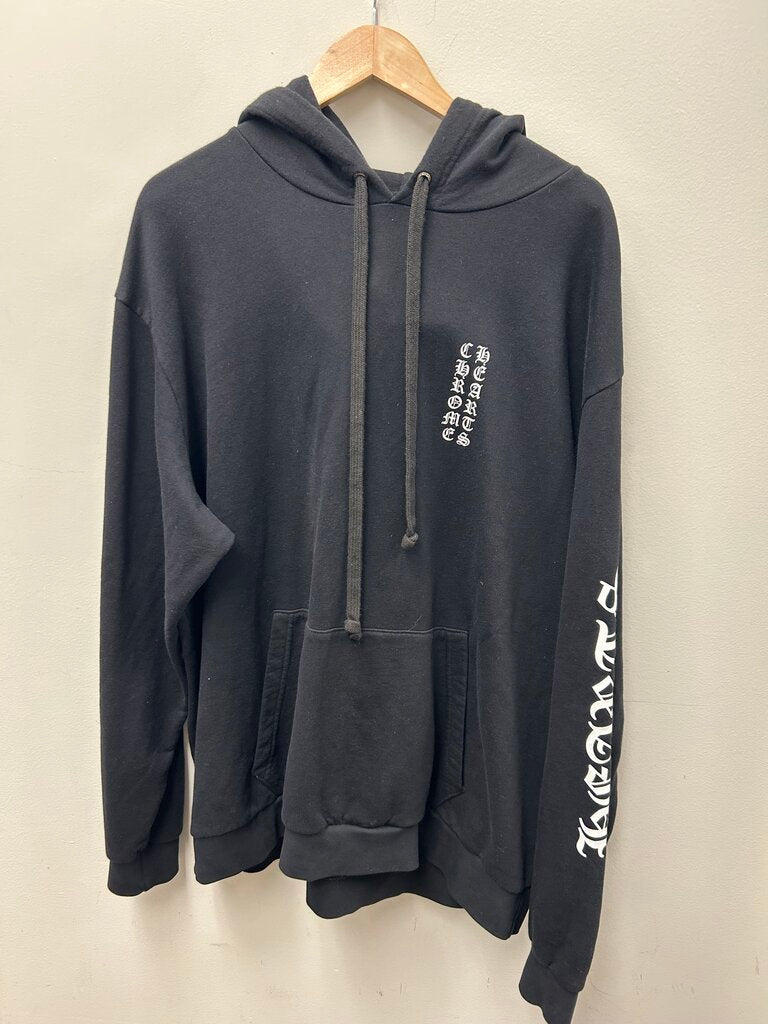 Preowned Chrome Heart Black White Vertical Logo size 2XL