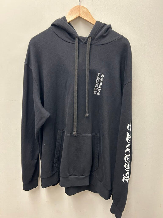 Preowned Chrome Heart Black White Vertical Logo size 2XL