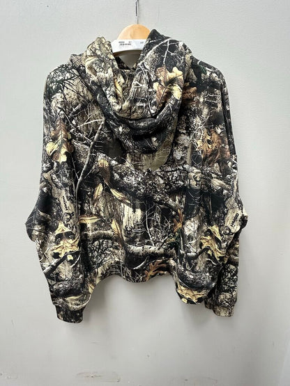Preowned HMDD Camo Double Hooded Hoodie size L