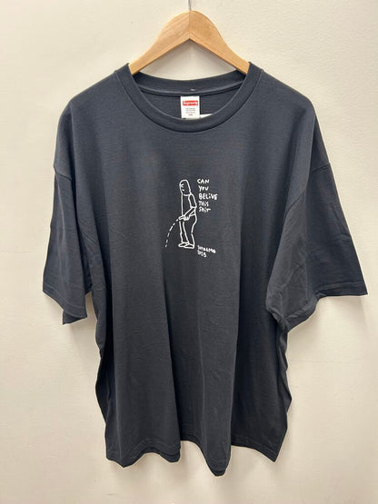 New Supreme Black Piss Man Tee sz.XXL 2XL