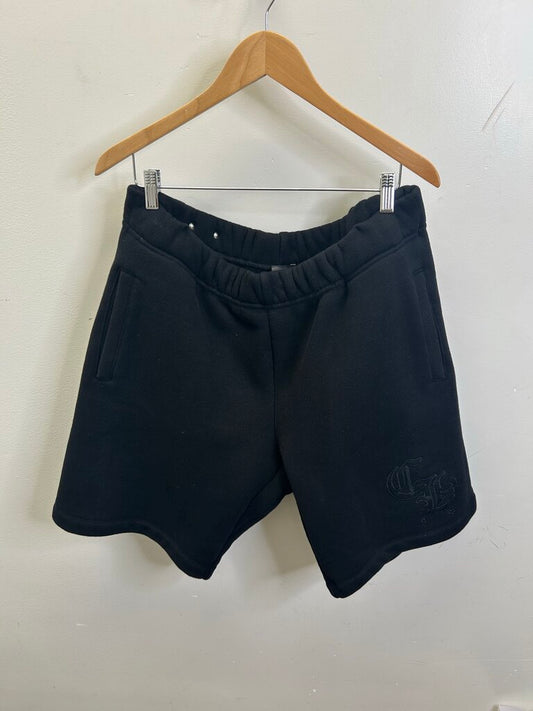 Preowned Chrome Heart Black 7/11 Sweat shorts size 2XL