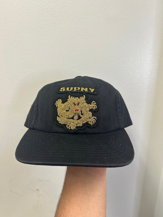 New Supreme Gold Dragon NY Black Cap