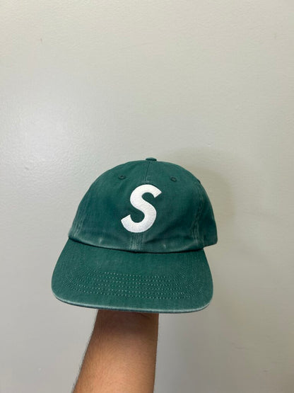 New Supreme S Logo Green Dad Hat