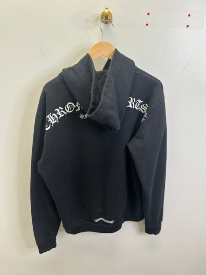Preowned Chrome Hearts T Logo Black Hoodie Size Medium