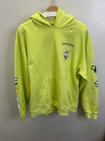 Preowned Chrome Hearts Lime Matty Hoodie Size XXL