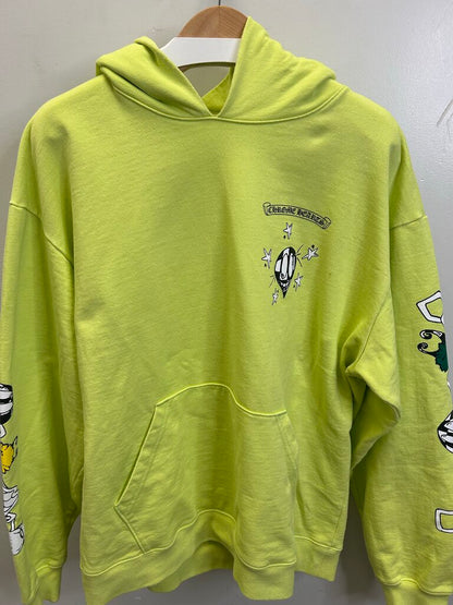 Preowned Chrome Hearts Lime Matty Hoodie Size XXL