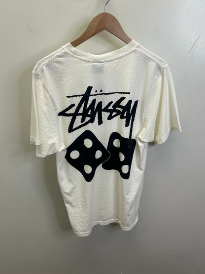 New Stussy Cream Dice Tee sz.L