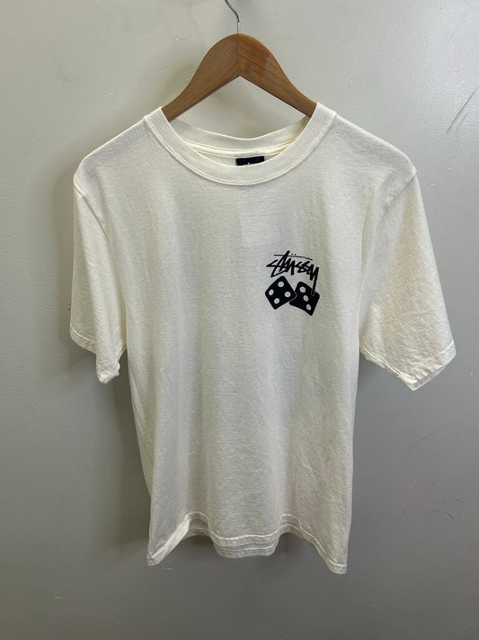 New Stussy Cream Dice Tee sz.L
