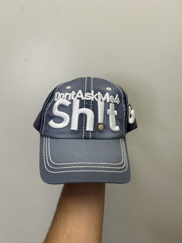 New Greedy Unit Hat Ask Me Denim