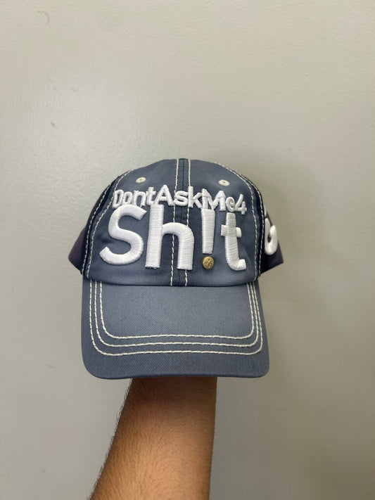 New Greedy Unit Hat Ask Me Denim