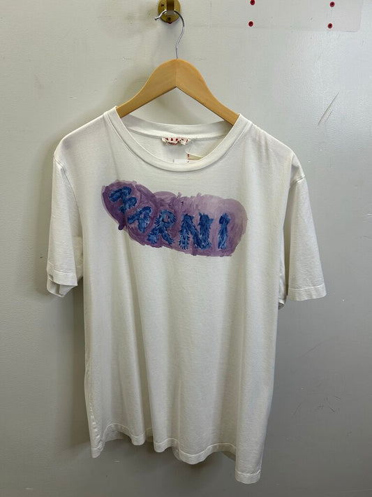 Preeowned Marni White Tee Sz 54