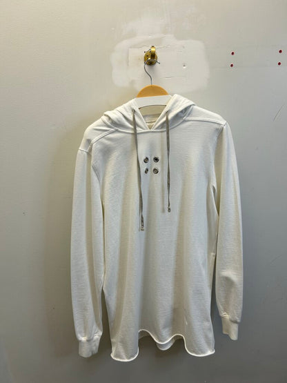 Preowned Rick Owens Hoodie White Sz M