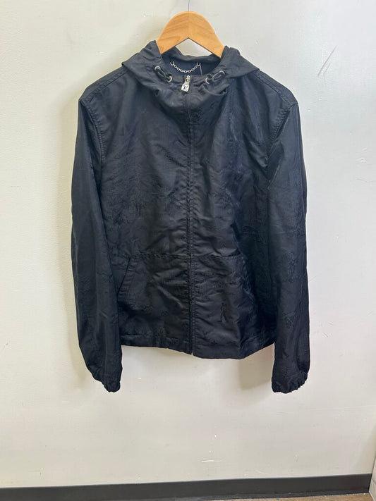 Preowned Louis Vuitton Black City Monogram Windbreaker size 50