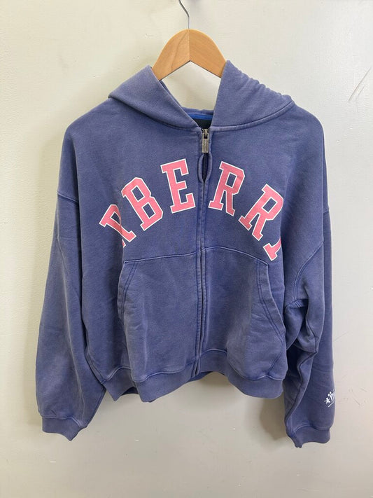 New Gv Gallery R Berry Purple Zip Up Hoodie Sz.Small