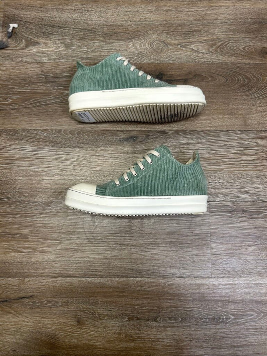 Preowned Rick Owen Ramones Low Teal Sz 39 (no box)