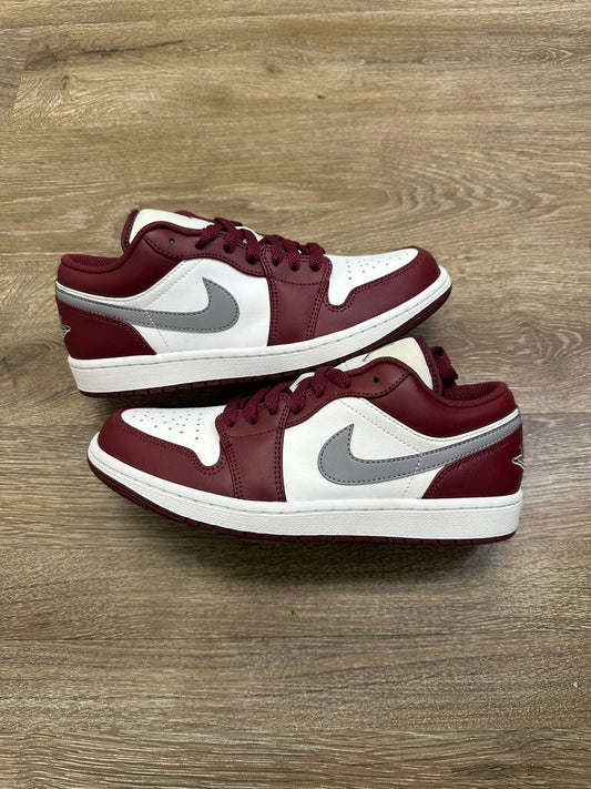 New Jordan 1 Low White Bordeaux size 8