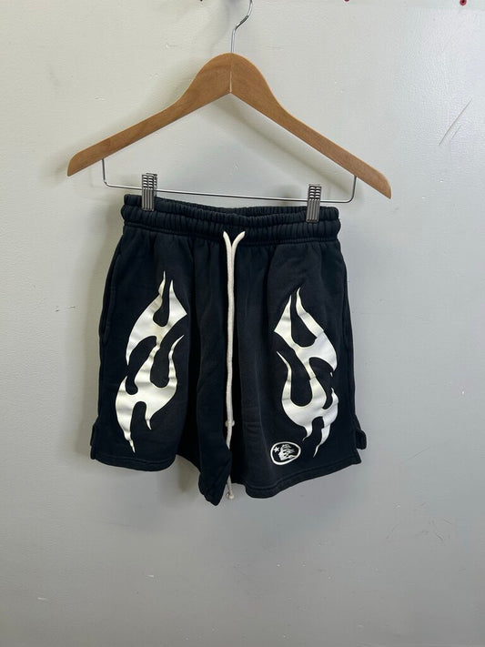 New Hellstar Flame Yang Black Shorts size S