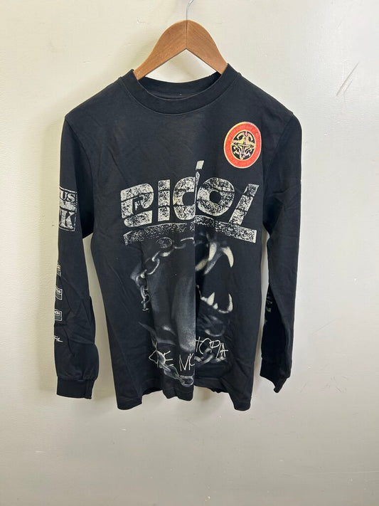 New Travis Scott Upside Down Dog Black L/S size L
