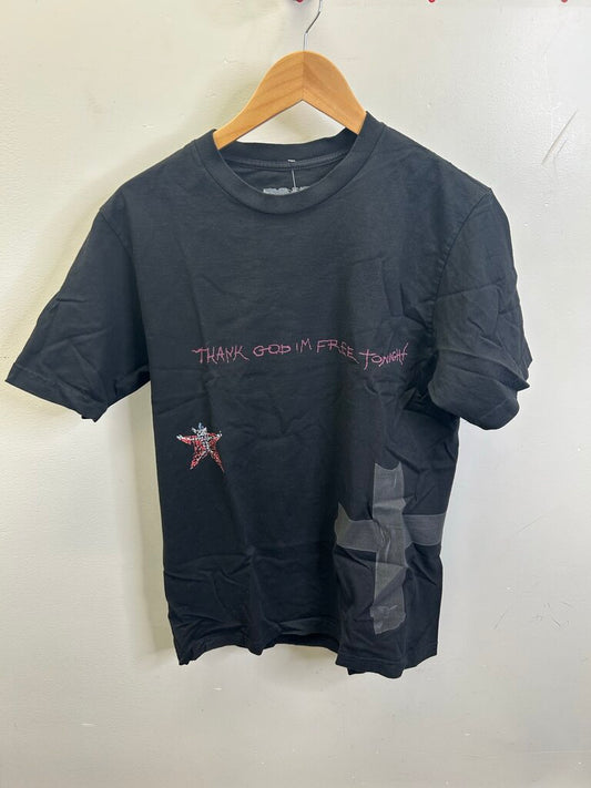 New Travis Scott Thank God Free Black Tee size M
