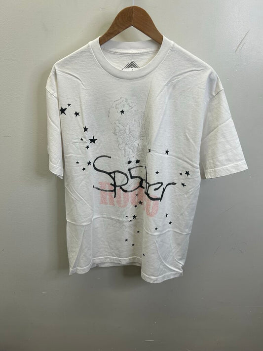 New Sp5der Travis Scott Rodeo White Tee size S