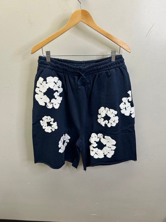 New Denim Tears Wreath Navy Sweatshort size S