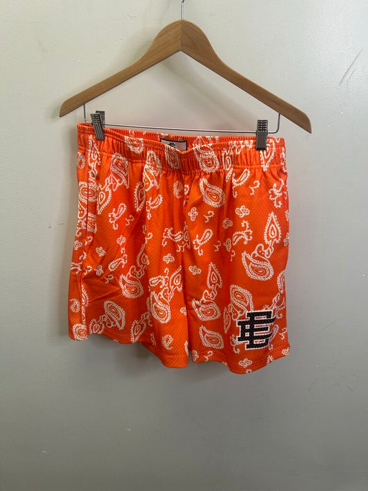 New EE Orange Paisley Shorts size S