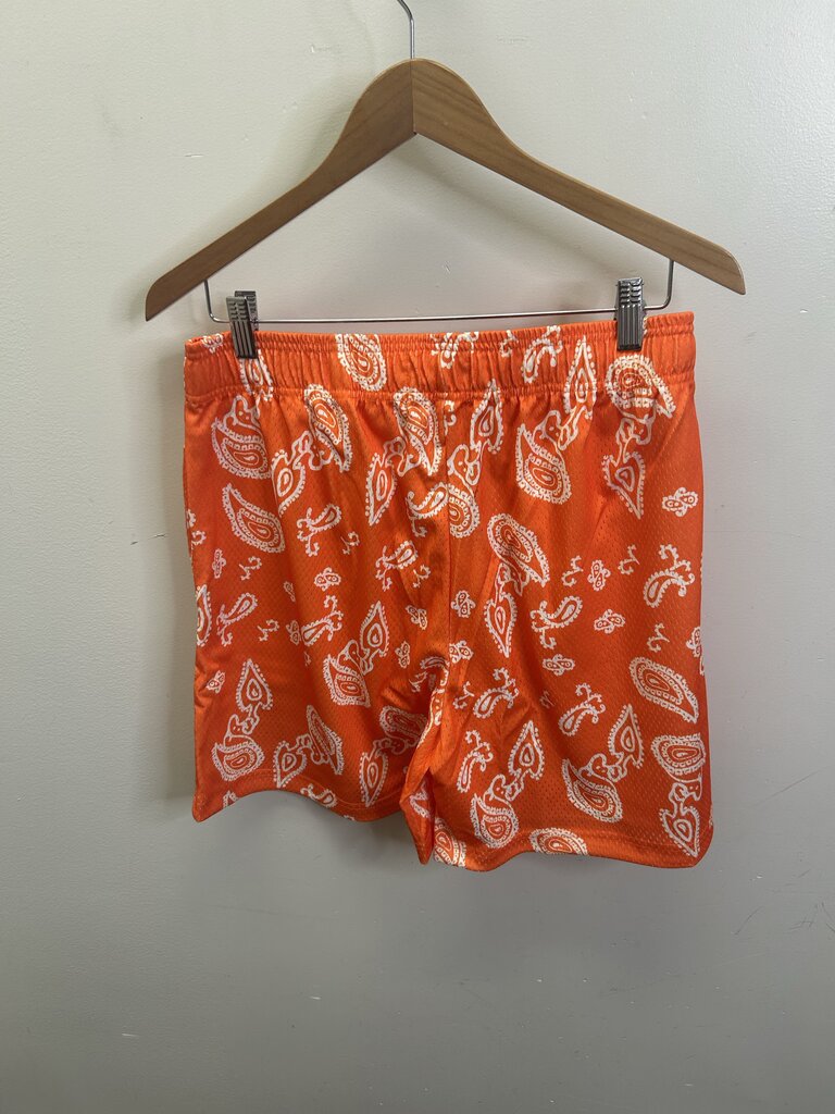 New Eric Emanuel EE Orange Paisley Shorts size L
