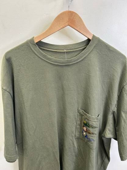 New Kapital Olive Flag Tee size XL