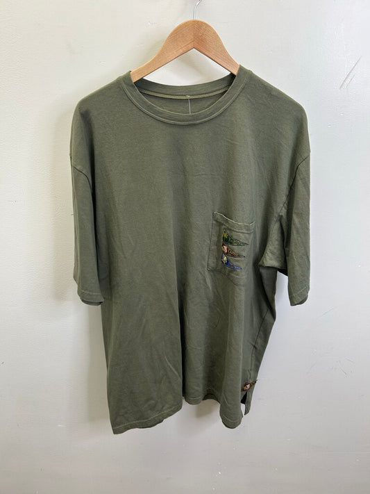 New Kapital Olive Flag Tee size XL