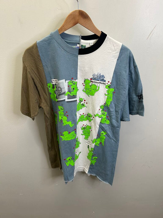 New Better With Age Alien Patchwork Tee size L