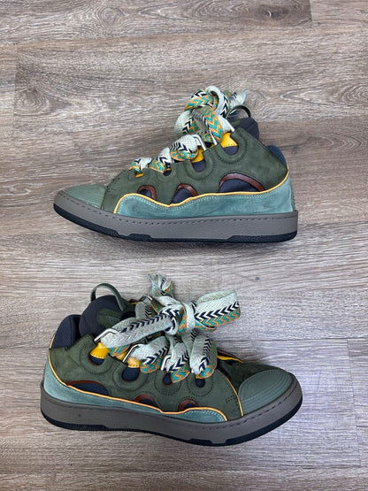 Preowned Lanvin Curb Green Orange brown Sz.42 (No Box)