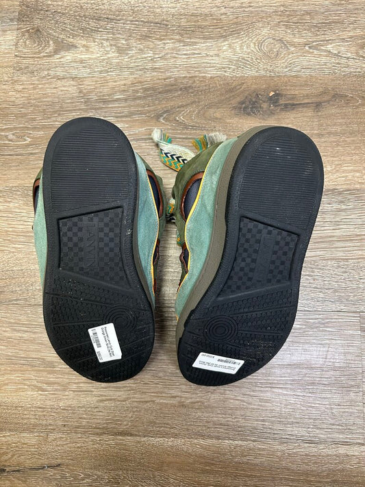 Preowned Lanvin Curb Green Orange brown Sz.42 (No Box)