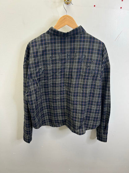 Preowned GV Gallery Flannel Dark Green Orange sz. S