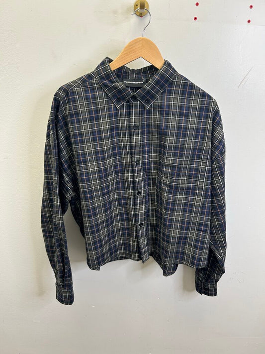 Preowned GV Gallery Flannel Dark Green Orange sz. S