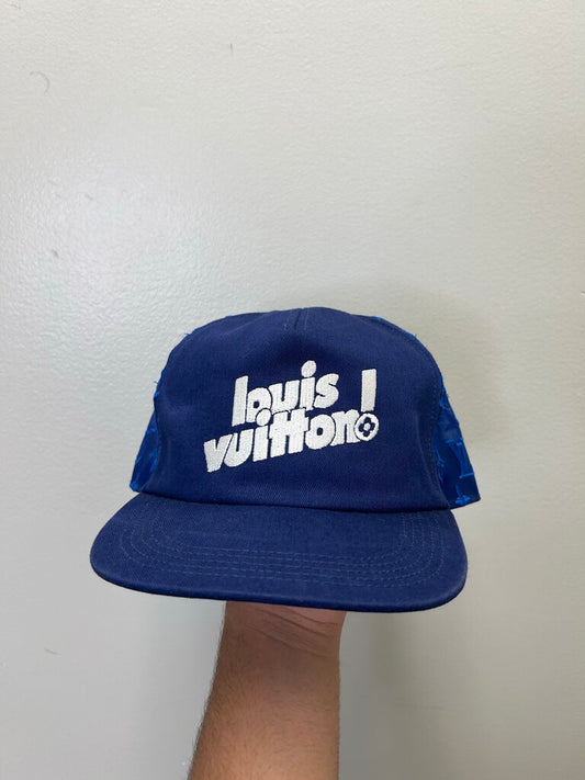 Preowned Louis Vuitton Blue Monogram Hat