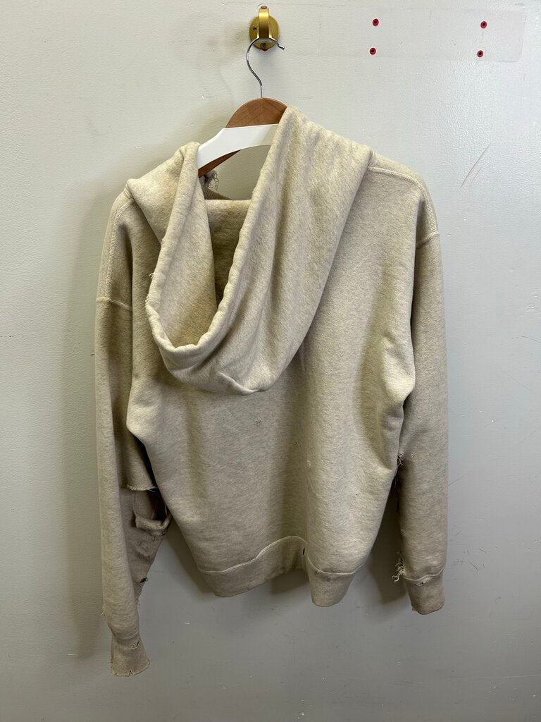 Preowned Saint Michael SMX6 Cream Hoodie Size Medium