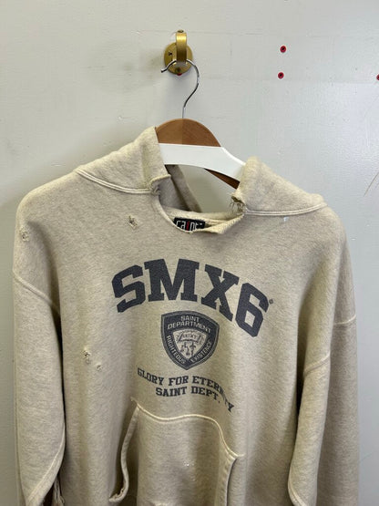 Preowned Saint Michael SMX6 Cream Hoodie Size Medium