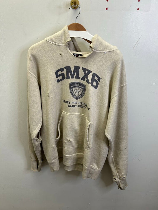 Preowned Saint Michael SMX6 Cream Hoodie Size Medium